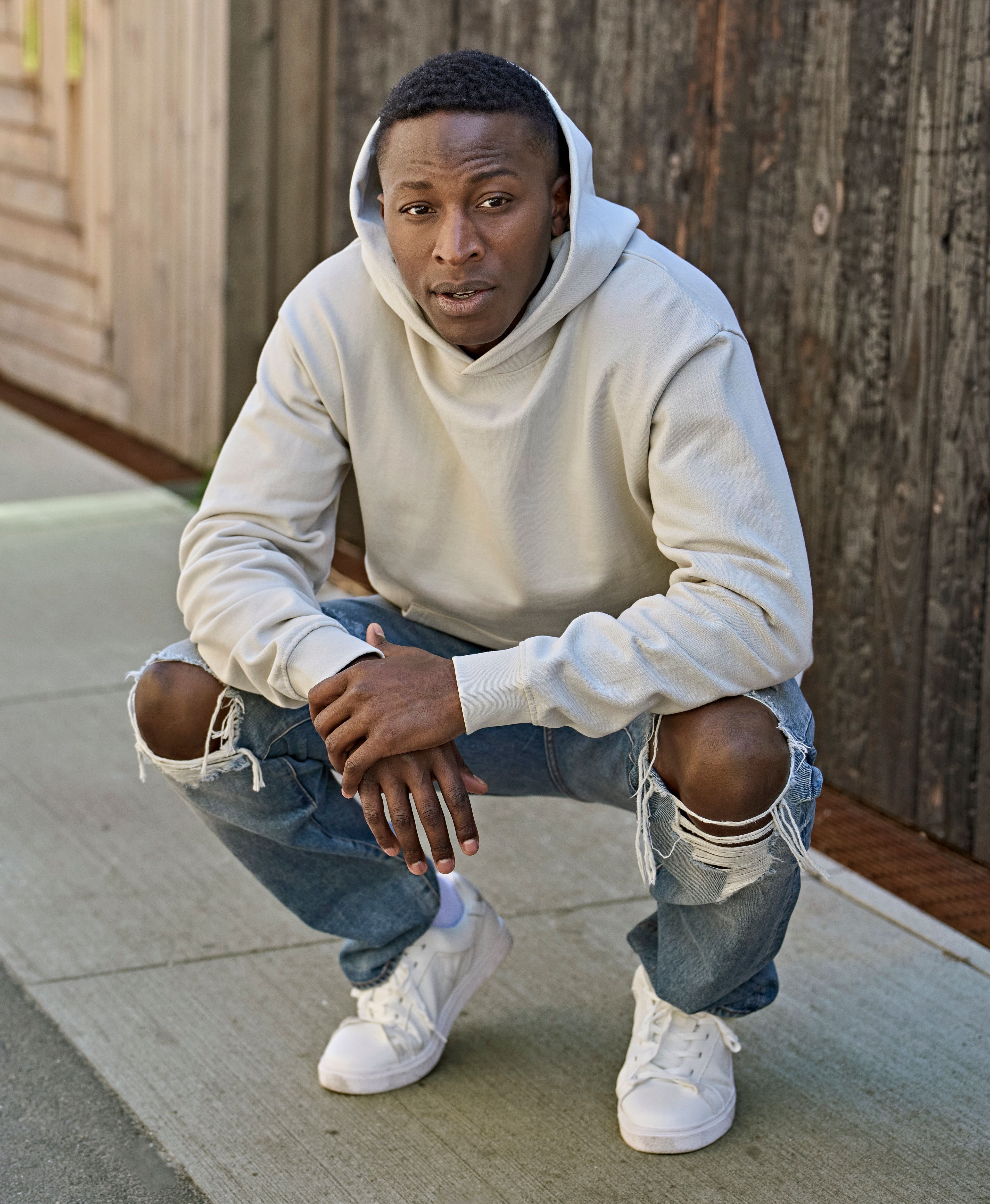 Premium Heavy Loose Fit Hooded Sweatshirt, 100% certified Organic Cotton, Tee Jays