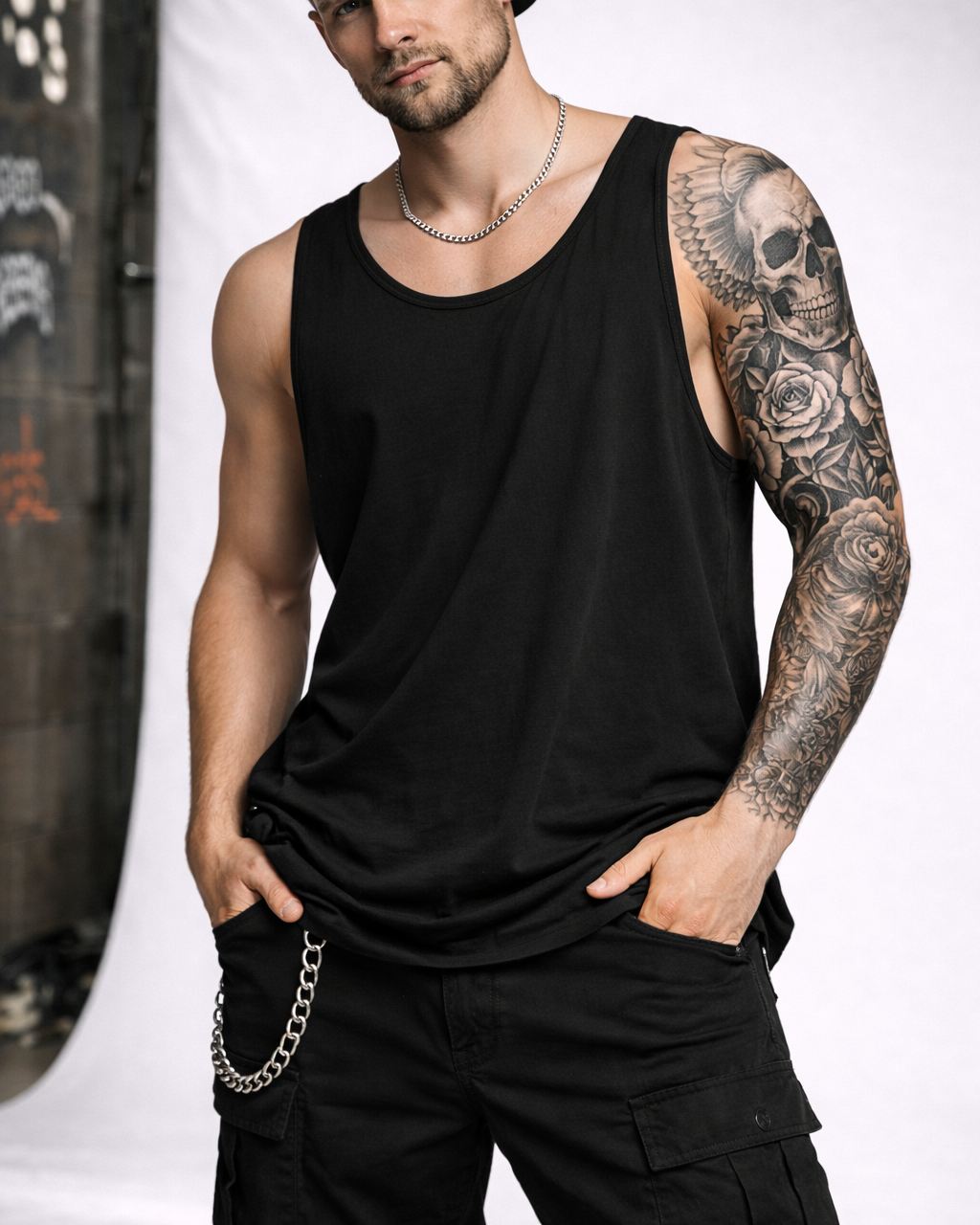 Wide Armhole Tank Top