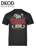 Svart t-shirt med eget tryck
