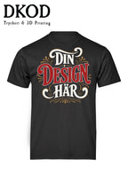 Svart t-shirt med eget tryck