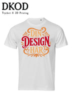 Designa en vit t-shirt med eget tryck